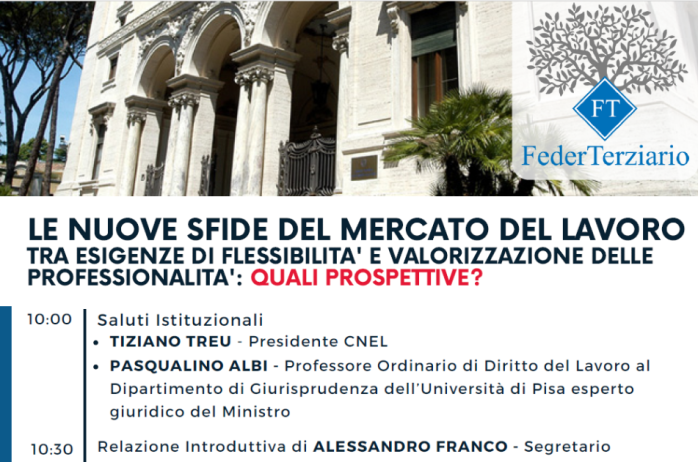 Convegno Federterziario: Le nuove sfide del mercato del lavoro