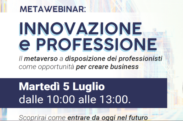 Metawebinar Innovazione & Professione 