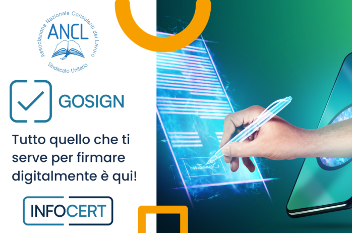  Nuovo servizio ANCL per la gestione delle pratiche in digitale - GoSign