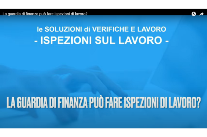 La Guardia di Finanza può fare ispezioni di lavoro? 