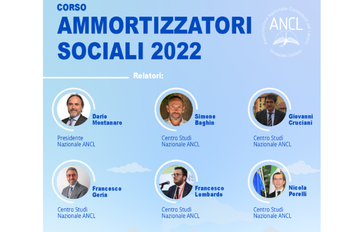 Nuovo corso in partenza ANCL: Ammortizzatori sociali 2022