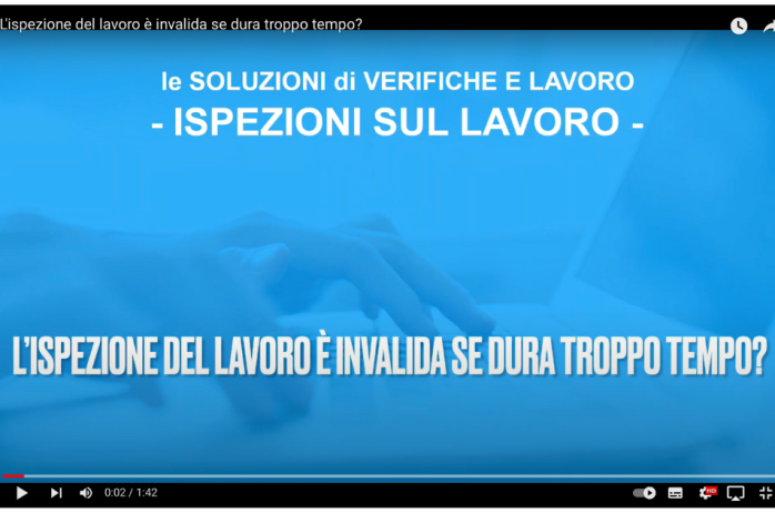 L'ispezione del lavoro è invalida se dura troppo tempo?