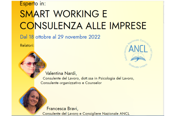 Esperto in: SMART WORKING E CONSULENZA ALLE IMPRESE