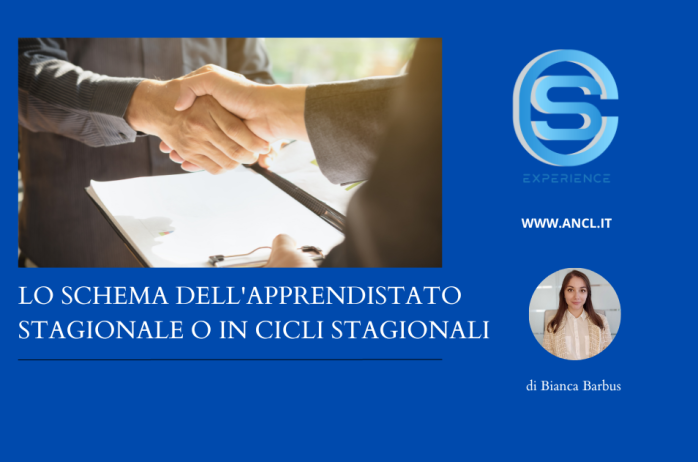 Lo schema dell'apprendistato stagionale o in cicli stagionali 