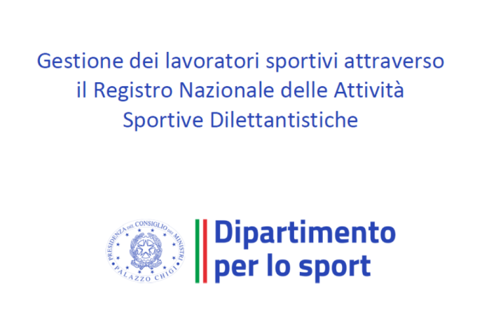 Guida pratica per la gestione dei lavoratori sportivi attraverso il Registro Nazionale delle Attività Sportive Dilettantistiche