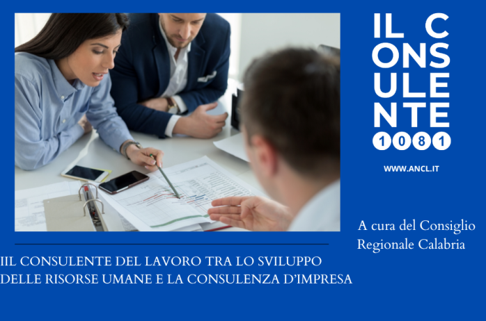 Il consulente del lavoro tra lo sviluppo delle risorse umane e la consulenza d'impresa 