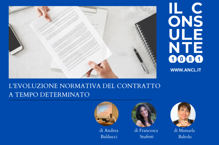 L'evoluzione normativa del contratto a tempo determinato