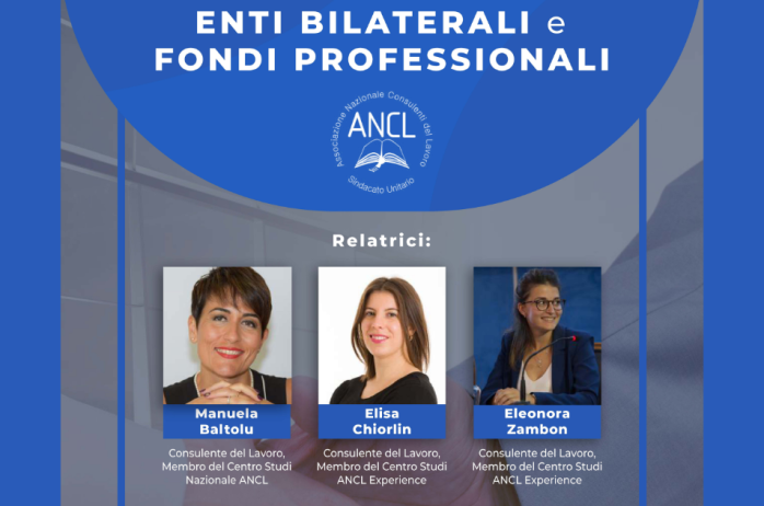 Nuovo webinar - Enti bilaterali e Fondi professionali - 20 novembre 2023 - Disponibili le slides e la registrazione