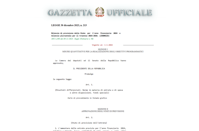 Legge di Bilancio 2024