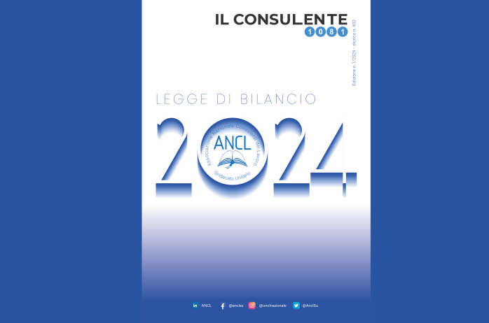 Rivista Il Consulente Milleottantuno ed. n. 1/2024 - Legge di bilancio 2024 