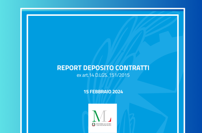 Min. Lavoro: Report deposito contratti ex art.14 d.lgs. n. 151/2015