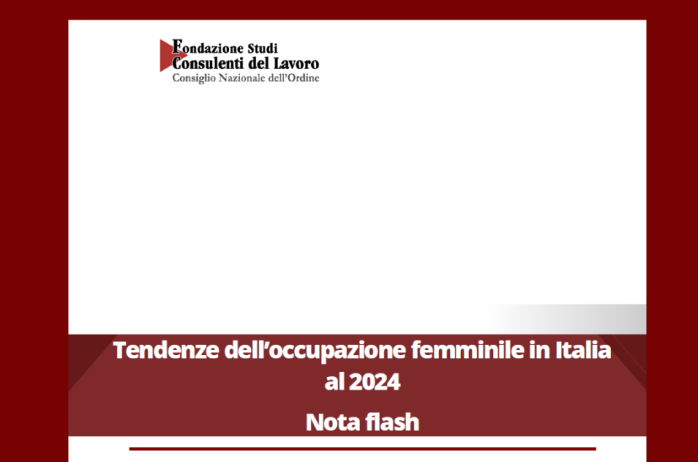 Tendenze dell'occupazione femminile in Italia al 2024