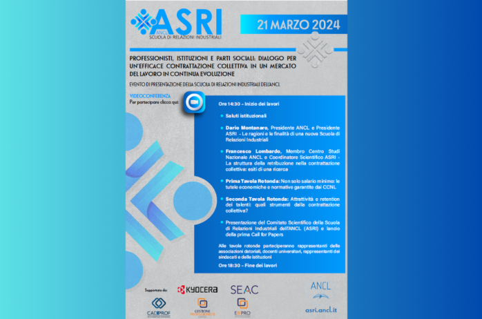 Evento di presentazione della Scuola di Relazioni Industriali - ASRI 