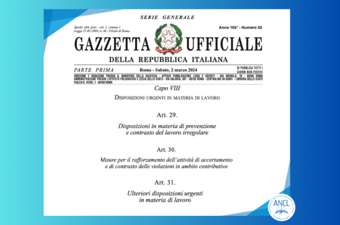 Approfondimento a cura del CSN ANCL - Il Decreto legge 2 marzo 2024, n.19, le novità in materia di lavoro irregolare e contribuzione