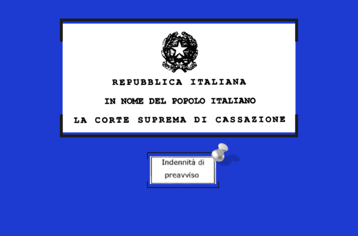 Corte Cass.: rinuncia al preavviso e indennità sostitutiva 