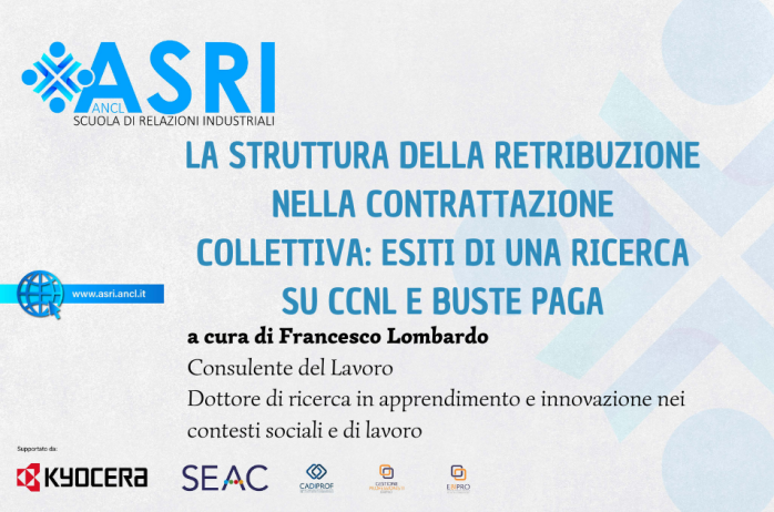 La struttura della retribuzione nella contrattazione collettiva: esiti di una ricerca su CCNL e buste paga