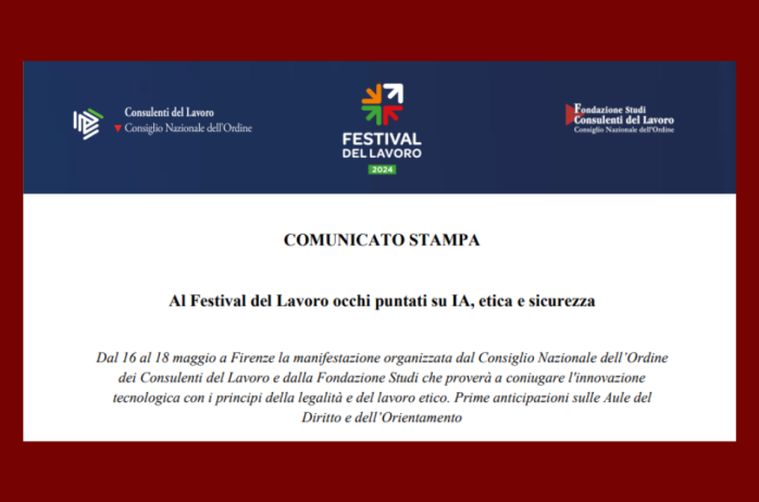 Al Festival del Lavoro occhi puntati su IA, etica e sicurezza