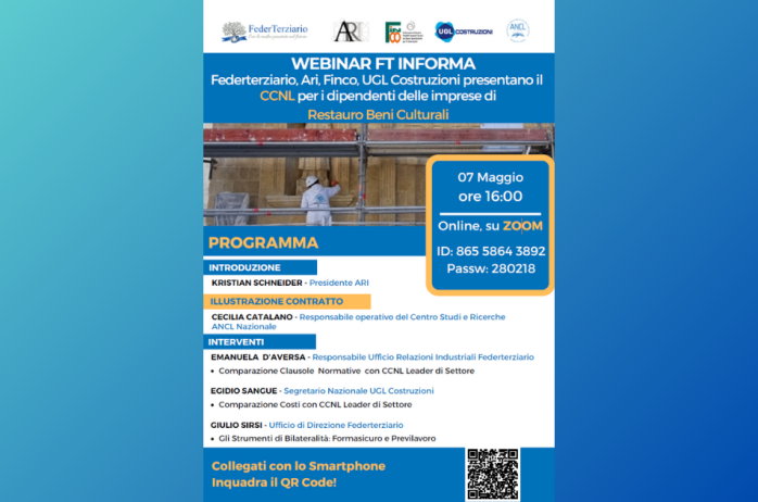 Webinar FederTerziario - CCNL Restauro Beni Culturali