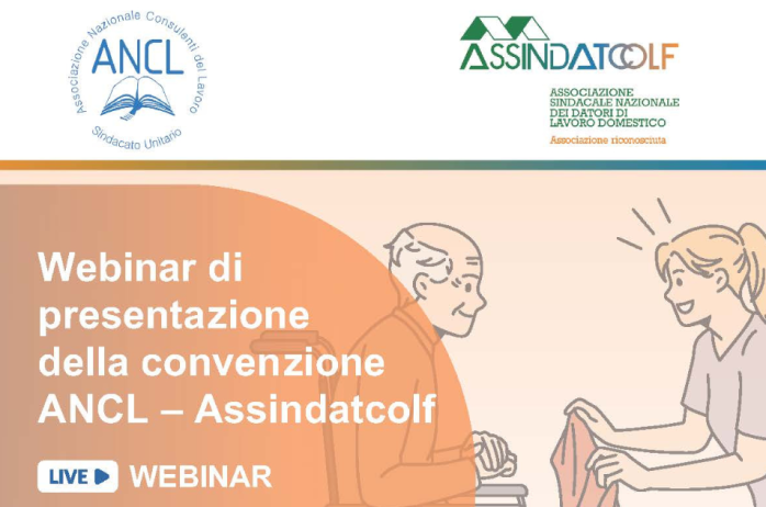 Webinar di presentazione convenzione ANCL - Assindatcolf - 04/06/24