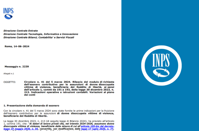 Mess. INPS: indicazioni operative in merito al bonus assunzione donne vittime di violenza e disoccupate