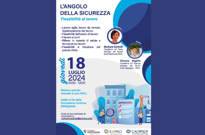 Registrazione e slides disponibili - L'angolo della sicurezza - 18/07/2024