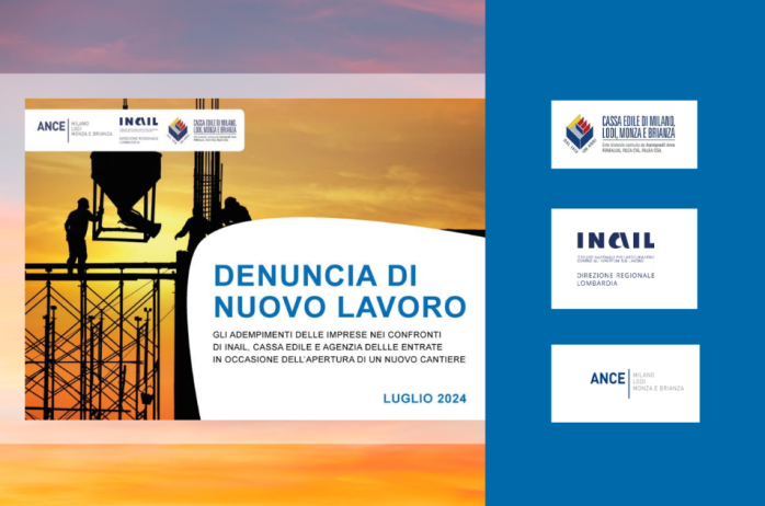 INAIL - ANCE - Cassa edile: FAQ Denuncia di nuovo lavoro