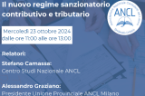 Webinar ANCL - Il nuovo regime sanzionatorio contributivo e tributario - 23/10/2024