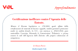 Certificazione inefficace contro l'Agenzia delle Entrate