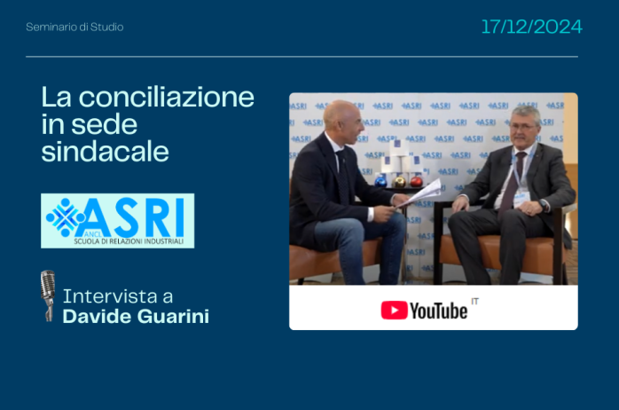 Intervista a Davide Guarini, durante il Convegno ASRI del 17 dicembre 2024