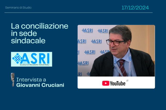 Intervista a Giovanni Cruciani, durante il Convegno ASRI del 17 dicembre 2024