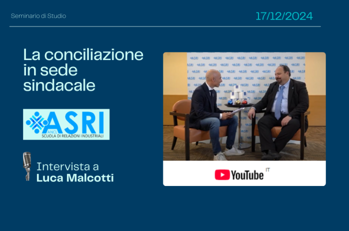 Intervista a Luca Malcotti, durante il Convegno ASRI del 17 dicembre 2024