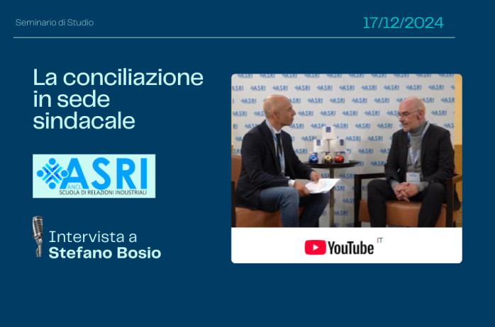 Intervista a Stefano Bosio, durante il Convegno ASRI del 17 dicembre 2024