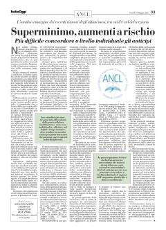 Superminimo, aumenti a rischio. Più difficile concordare a livello individuale gli anticipi 