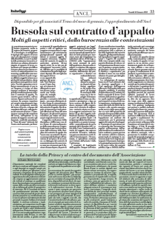 Bussola sul contratto d'appalto - Molti gli aspetti critici, dalla burocrazia alle contestazioni